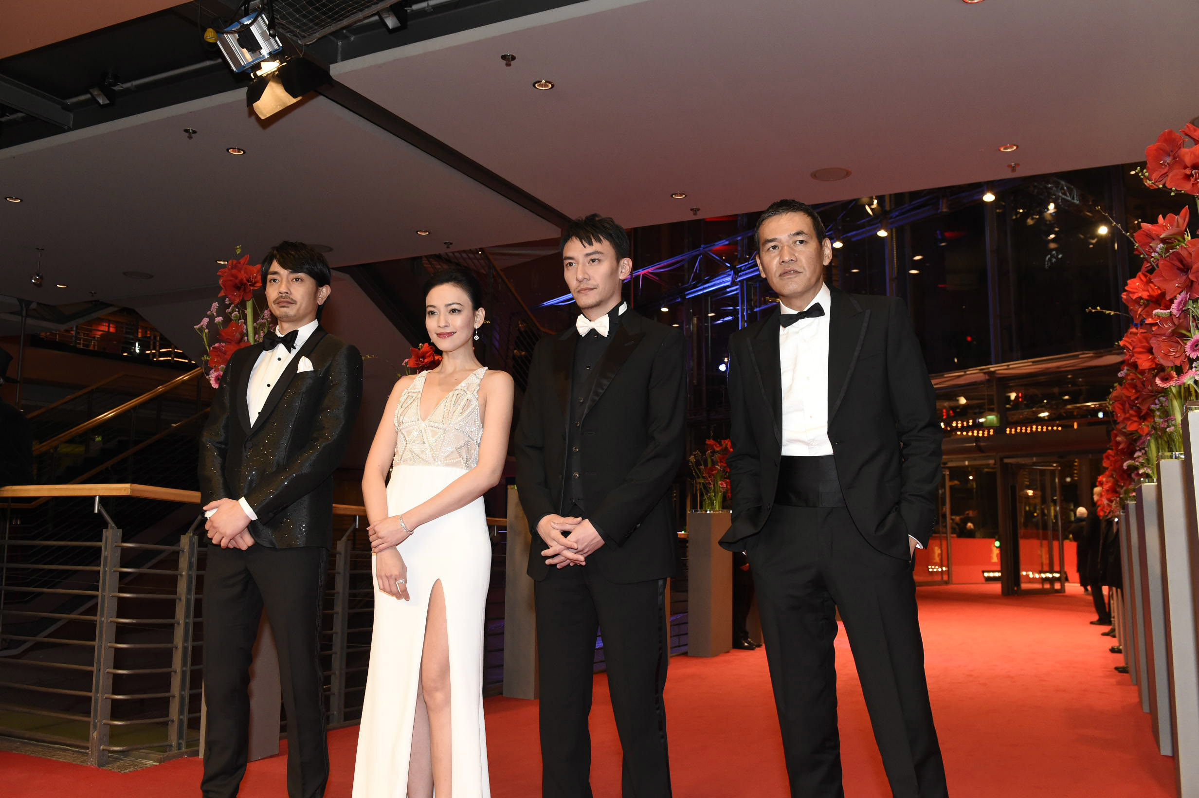 左から、青柳翔（劇団EXILE）、イレブン・ヤオ、チャン・チェン、SABU監督