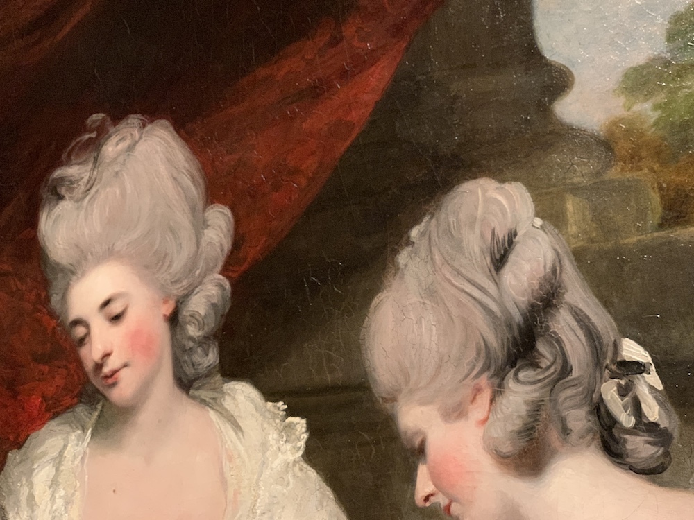 ジョシュア・レノルズ《ウォルドグレイヴ家の貴婦人たち》（部分）1780-81年