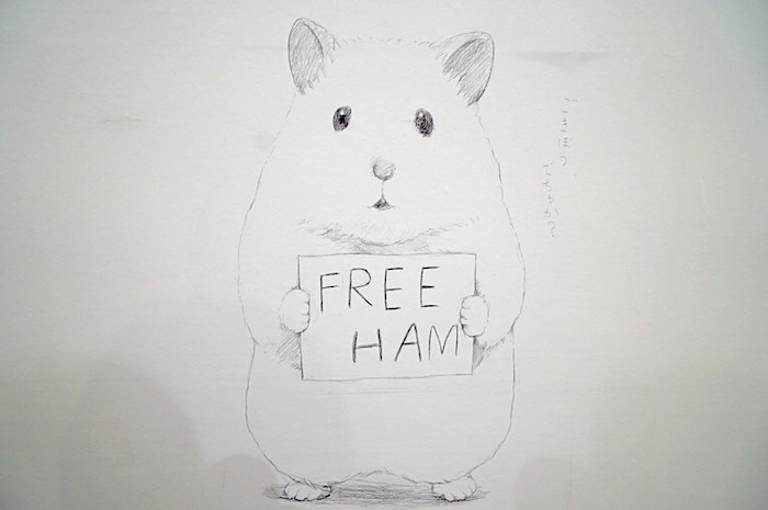 例えばこちら。「FREE HUM」を掲げる助六の横には「ごきぼうでちゅか？」とのセリフが。ご、ご希望です……！