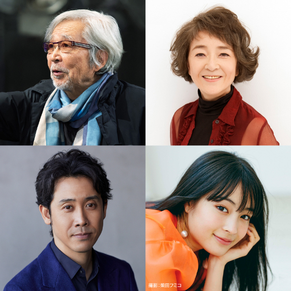 左上から、山田洋次監督、倍賞美津子、広瀬すず、大泉洋