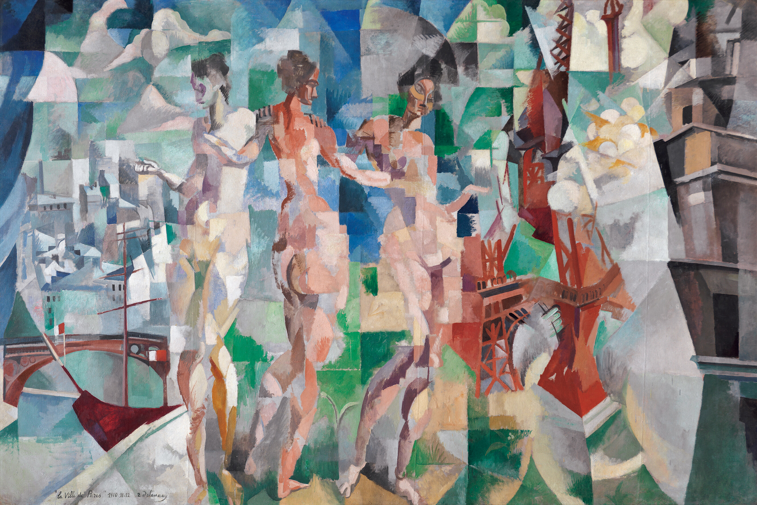 ロベール・ドローネー「パリ市」 1910-1912年 Centre Pompidou, Paris, Musée national d’art moderne - Centre de création industrielle 