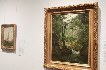 フランス絵画 ダニエル・クチュール 風景画 山並み 美術品 絵画