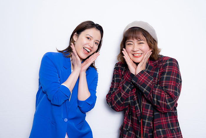 撮影中もトークが止まらないお二人！