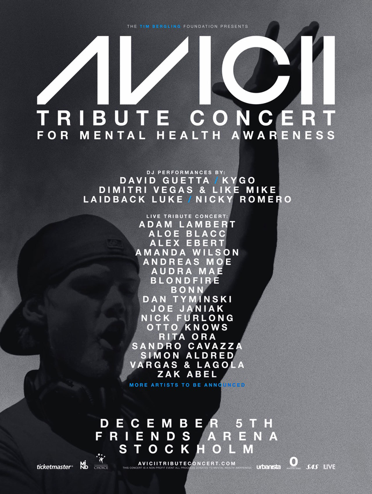 『AVICII TRIBUTE CONCERT FOR MENTAL HEALTH AWARENESS』