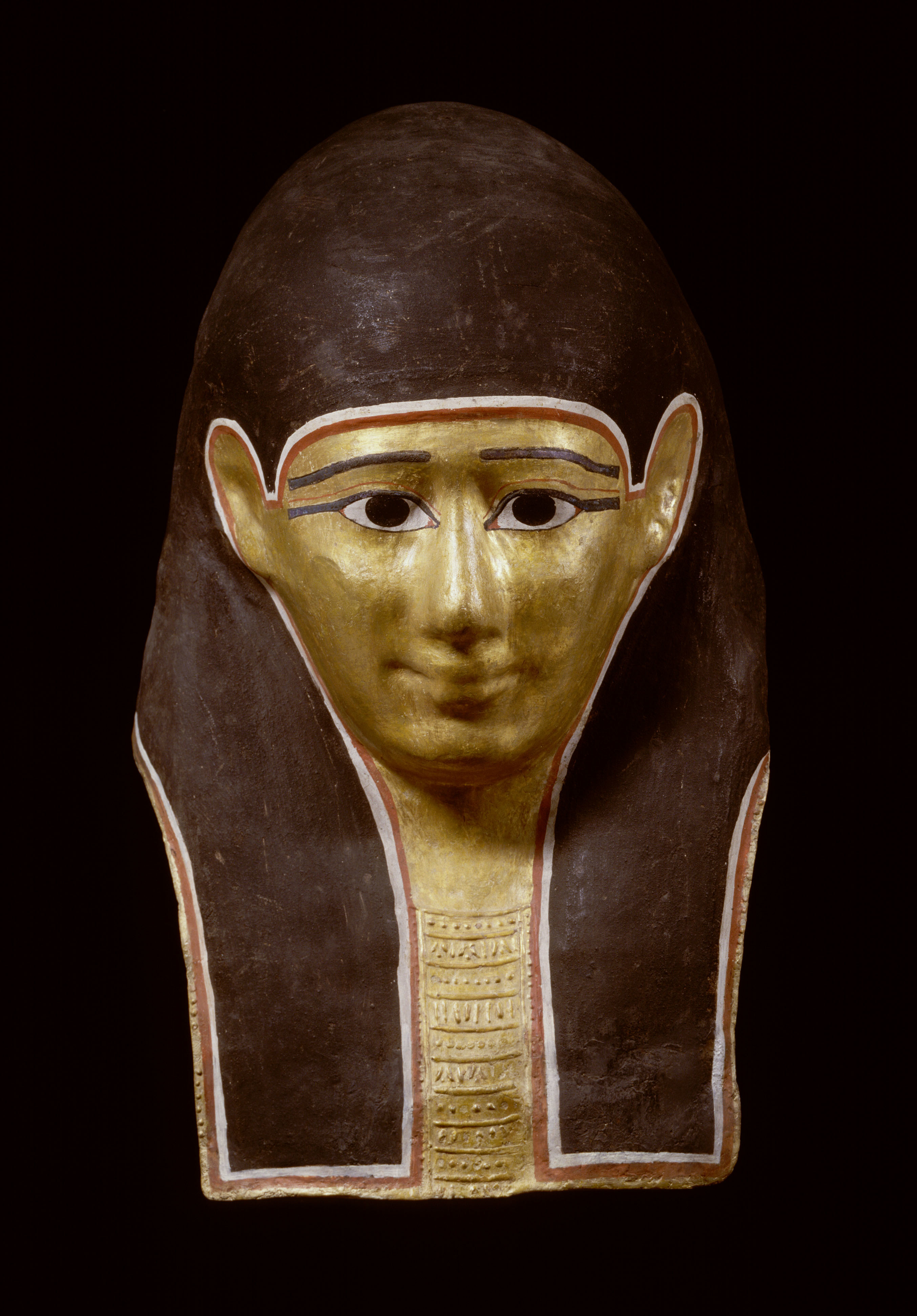 「金彩のミイラマスク」 グレコ・ローマン時代 長さ48.5cm、幅28cm、厚さ14cm
