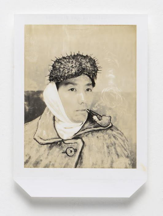 森村泰昌, 素顔のゴッホ, 1985 拡散転写方式印画, 14.7x10.7cm