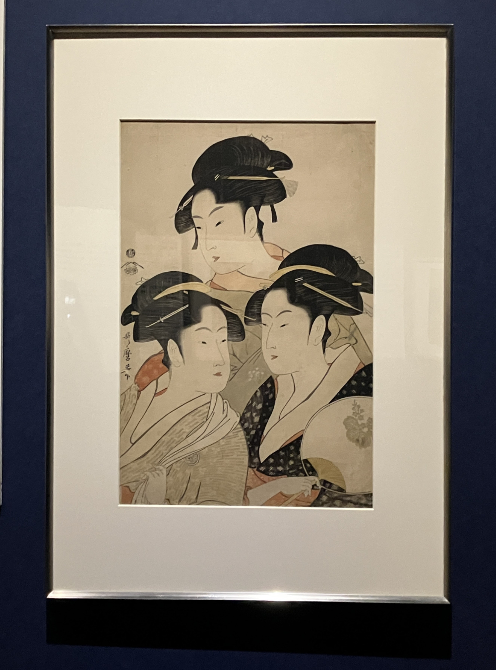 重要美術品　喜多川歌麿筆《高名三美人》寛政5年（1793）頃　東京・公益財団法人平木浮世絵財団【前期：4/22-5/18】