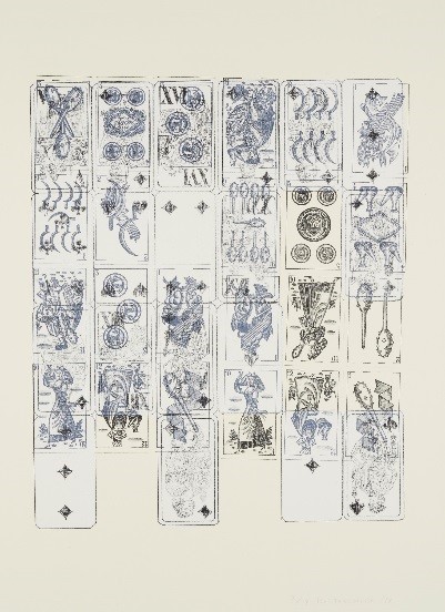 《Playing Cards Unlimited 2》 2017年 リトグラフ(３版・３色） 780x540mm ©Kei Takemura撮影 ©Kenji Takahashi