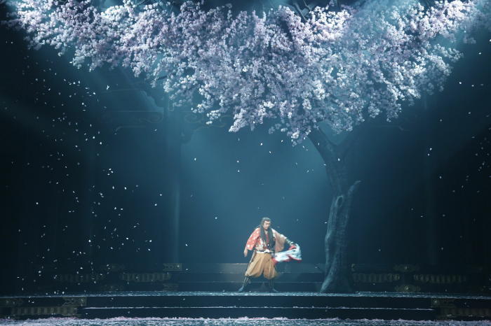 桜の木の下のマクベス 市村正親（撮影：清田正剛）