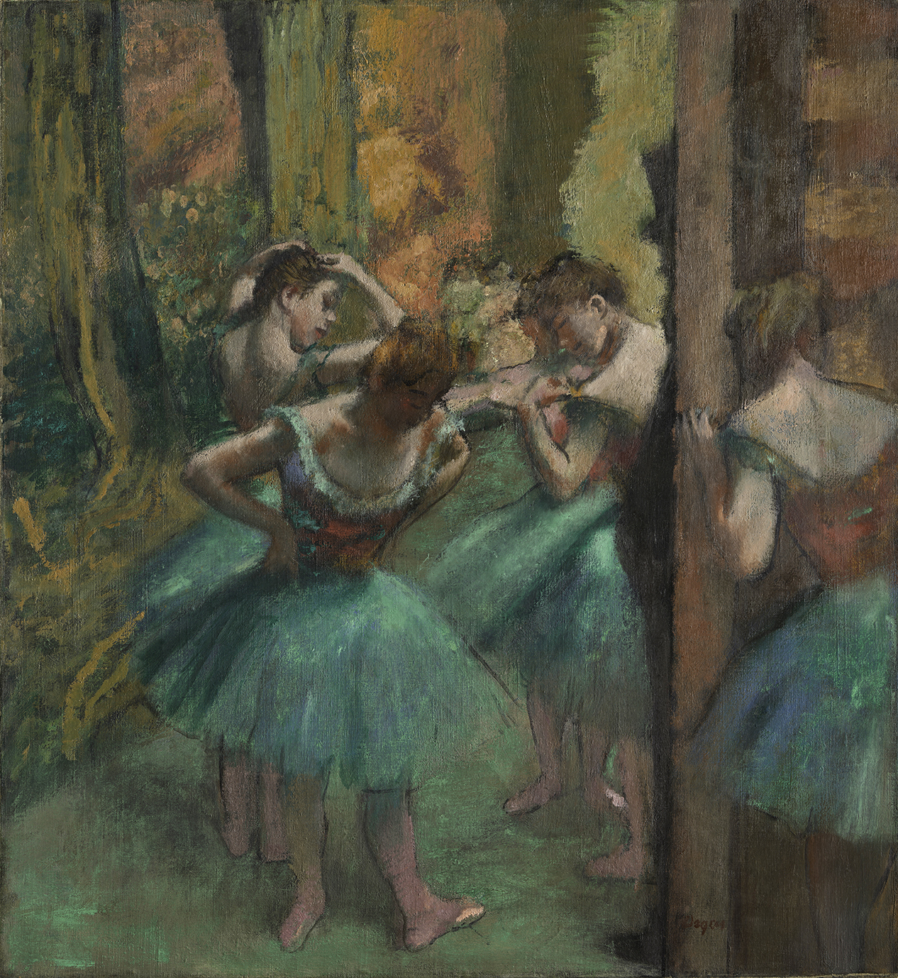 エドガー・ドガ 「踊り子たち、ピンクと緑」　1890年頃 H. O. Havemeyer Collection, Bequest of Mrs. H. O. Havemeyer, 1929 / 29.100.42