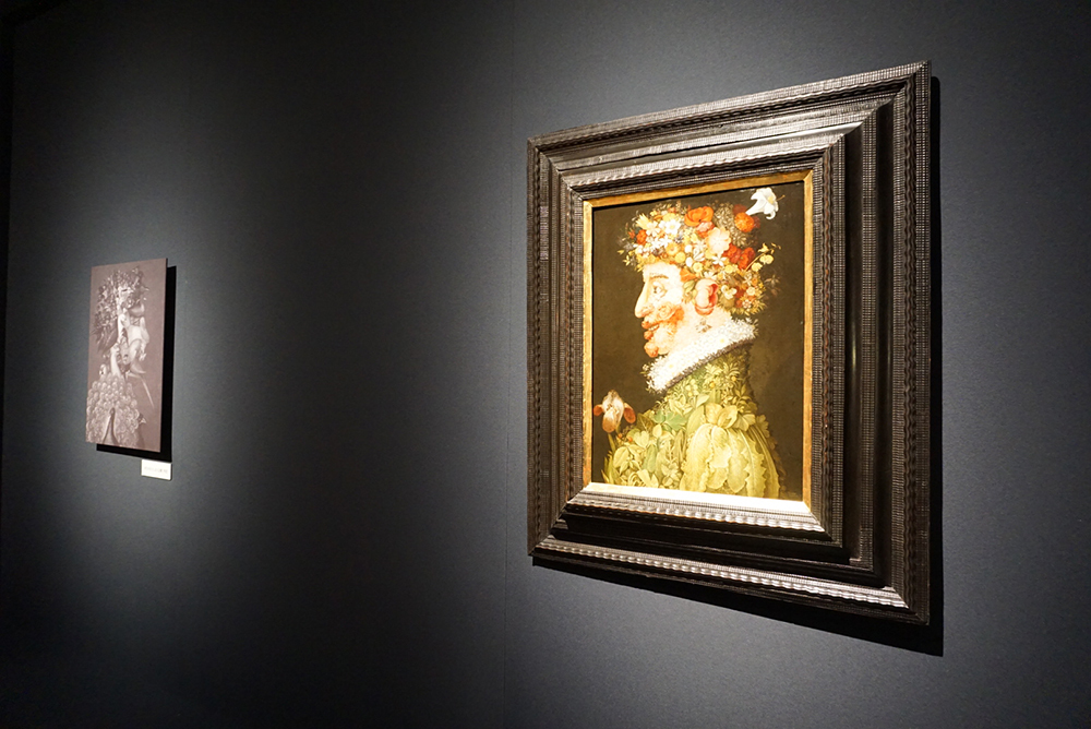 ジュゼッペ・アルチンボルド《春》　1563年　油彩/板　マドリード、王立サン・フェルナンド美術アカデミー美術館蔵