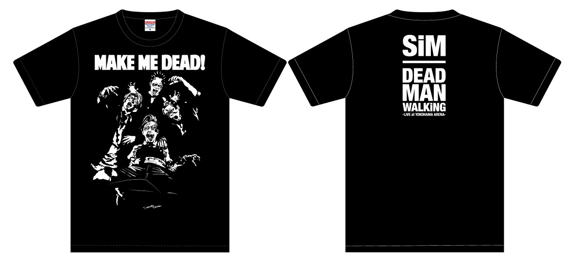 [即決]SiM/シム/横浜アリーナ限定 DEAD MAN WALKING Tシャツ/バンドT/ブラック/Sサイズ