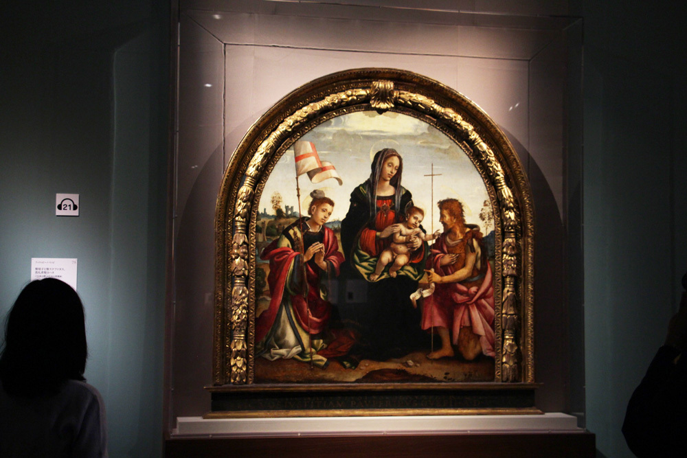 聖母子と聖ステファヌス、洗礼者聖ヨハネ（「引見の間」のための祭壇画） ｜フィリッピーノ・リッピ