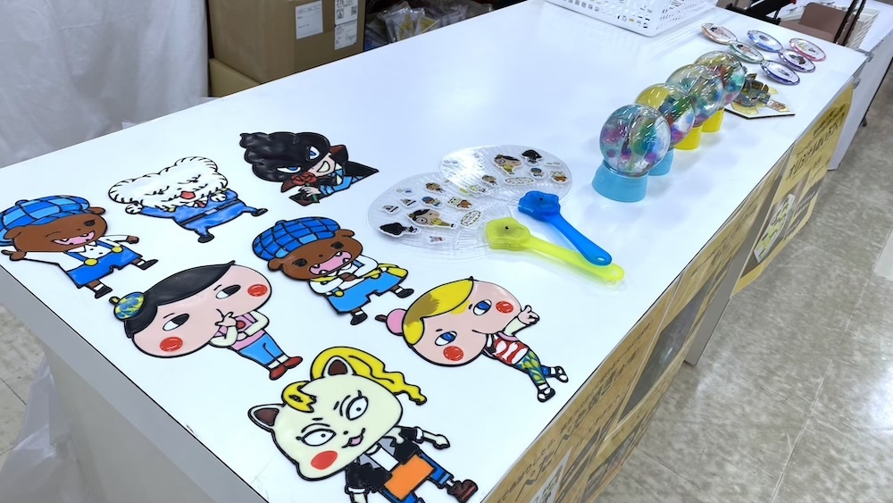 ワークショップで制作できる手作りグッズ (C)Troll/POPLAR　(C) トロル・ポプラ社／おしりたんてい製作委員会