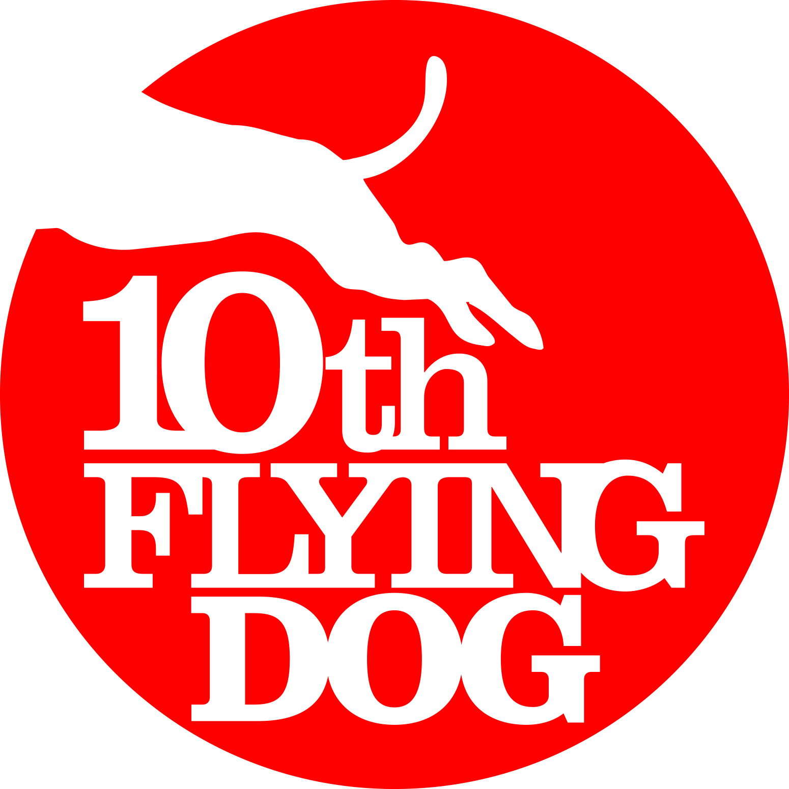 フライングドッグ10周年ロゴ