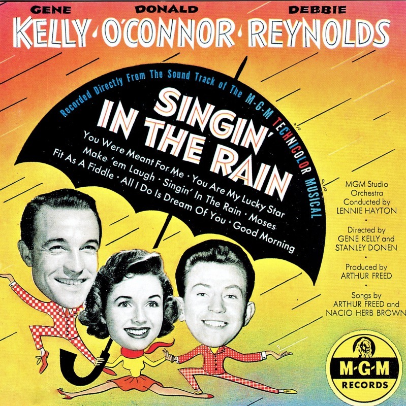 「雨に唄えば」（1952年）のサントラ盤レコード