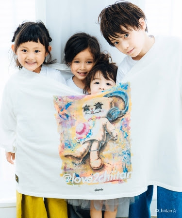 Lying chiitan BIG T 8,900円＋tax 2018年10月上旬発売 COLOR：White SIZE：ONE SIZE