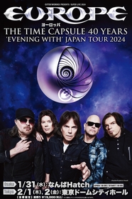 スウェーデン出身のハードロックバンド・ヨーロッパ、デビュー40周年を記念する日本公演が決定