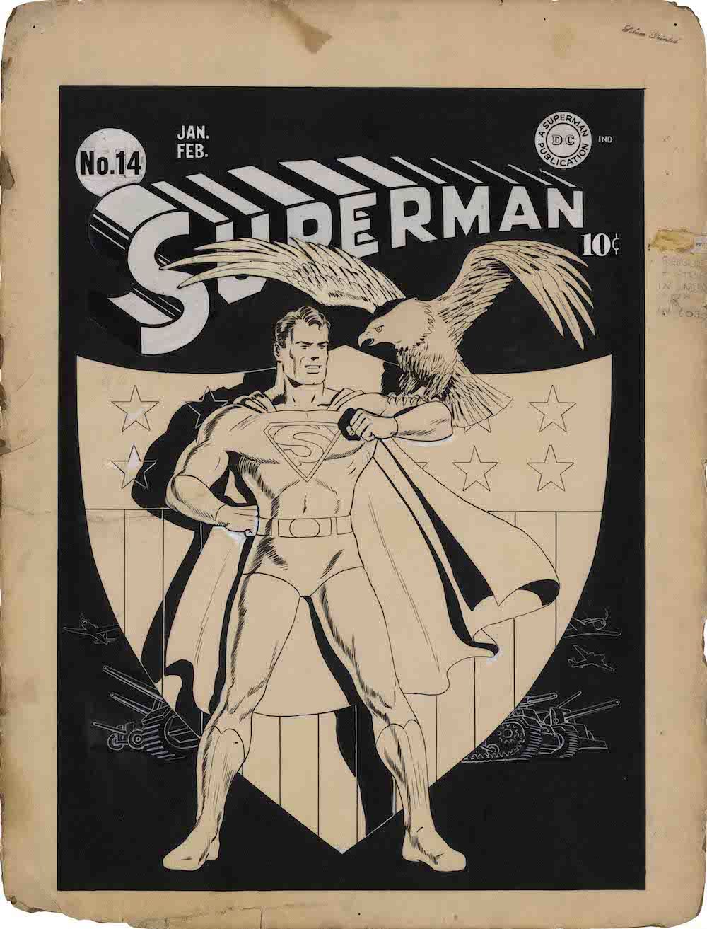 Superman#14 Couverture FRED-RAY 1942 DETECTIVE COMICS and all related characters and elements (C)&TM DC (s21)