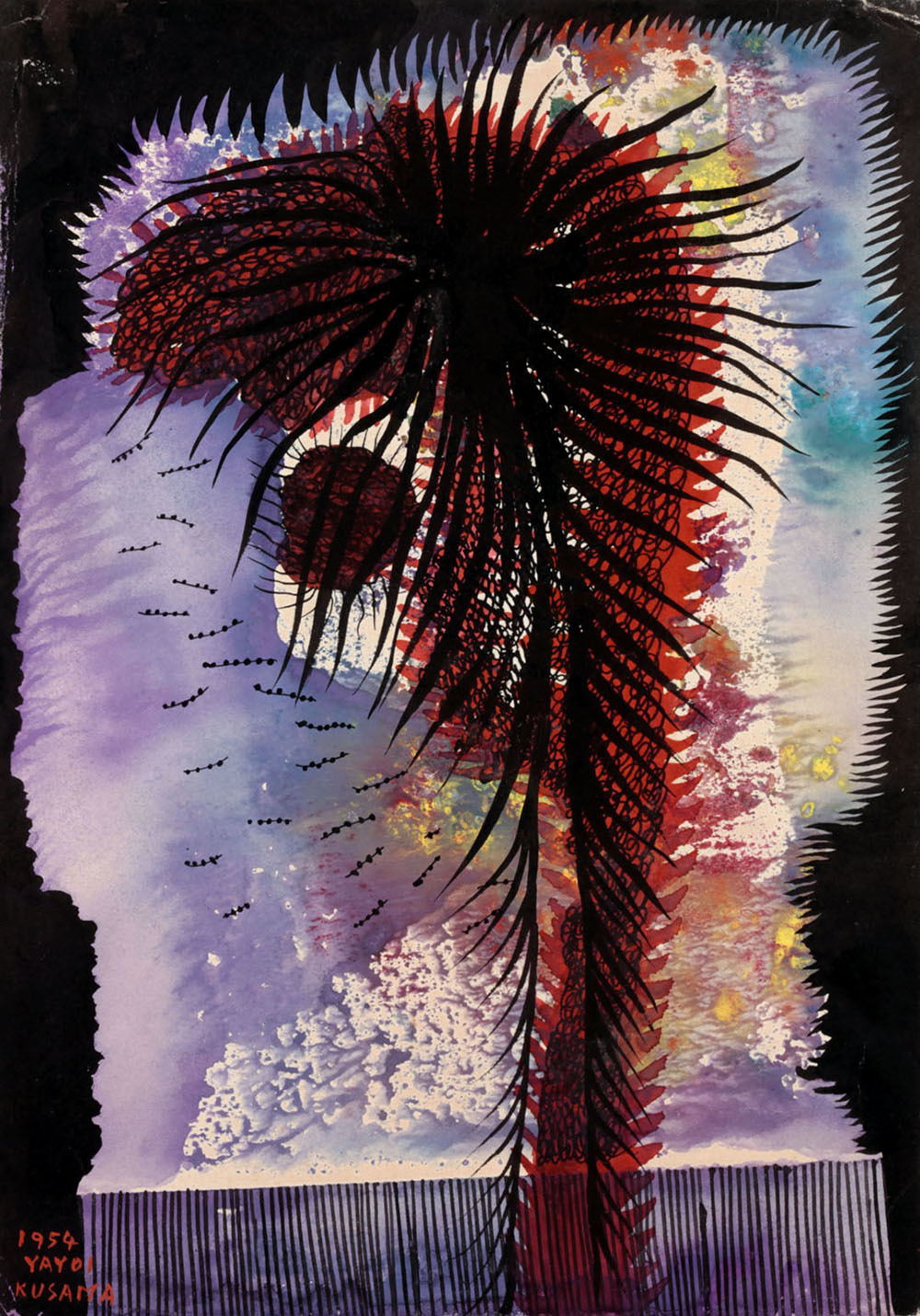 《原爆》 1954年 松本市美術館 (c)YAYOI KUSAMA