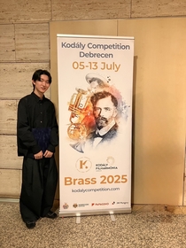 児玉隼人、ハンガリー・デブレツェンで開催された『第3回コダーイ国際音楽コンクール』第5位入賞