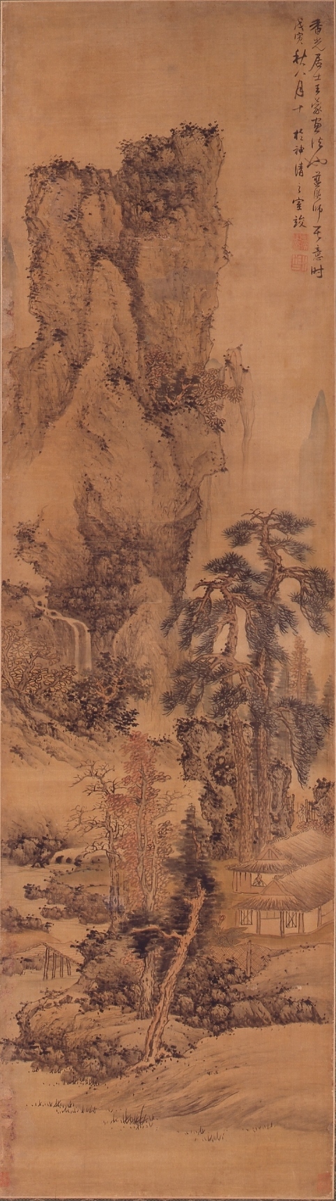 重要文化財 「秋景山水図」 藍瑛 明時代・崇禎11年（1638）