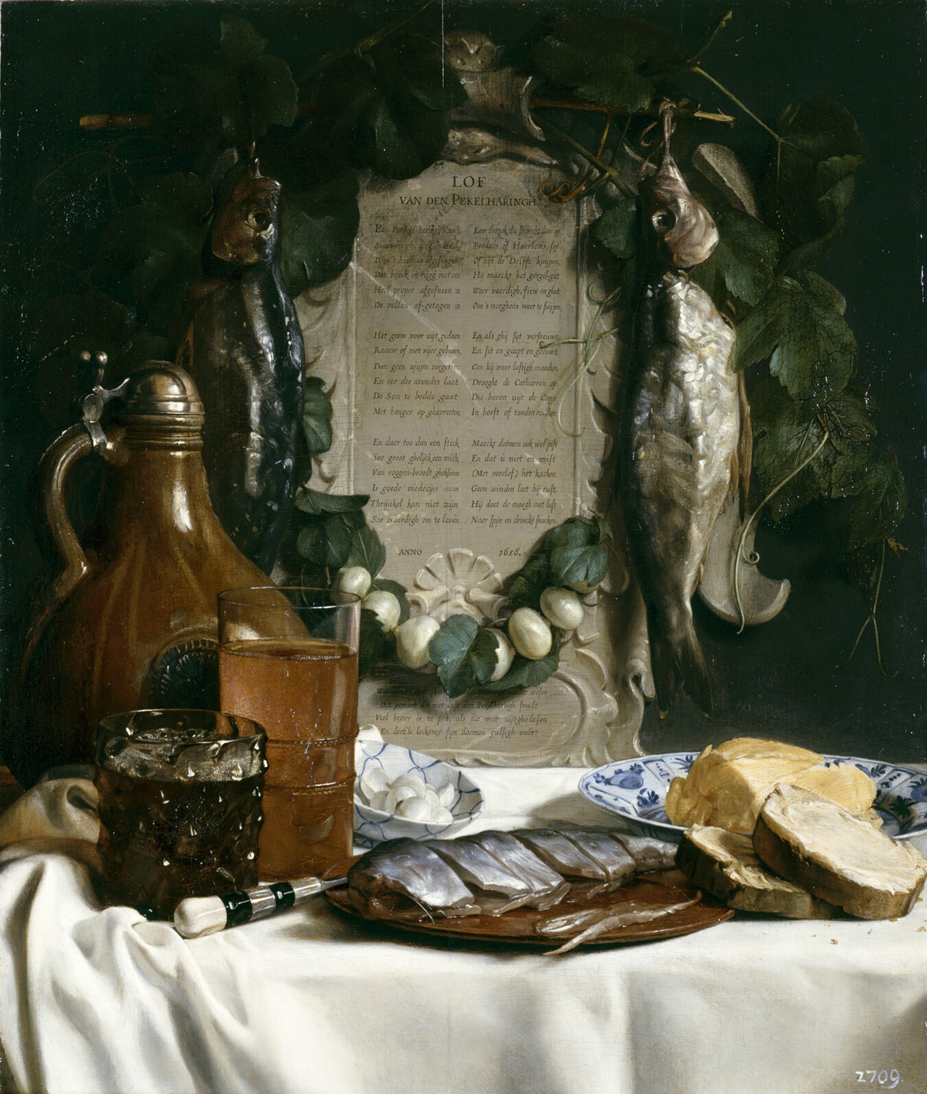 ヨセフ・デ・ブライ 「ニシンを称える静物」 1656年 ドレスデン国立古典絵画館 (c) Gemäldegalerie Alte Meister, Staatliche Kunstsammlungen Dresden, Photo by Elke Estel/Hans-Peter Klut