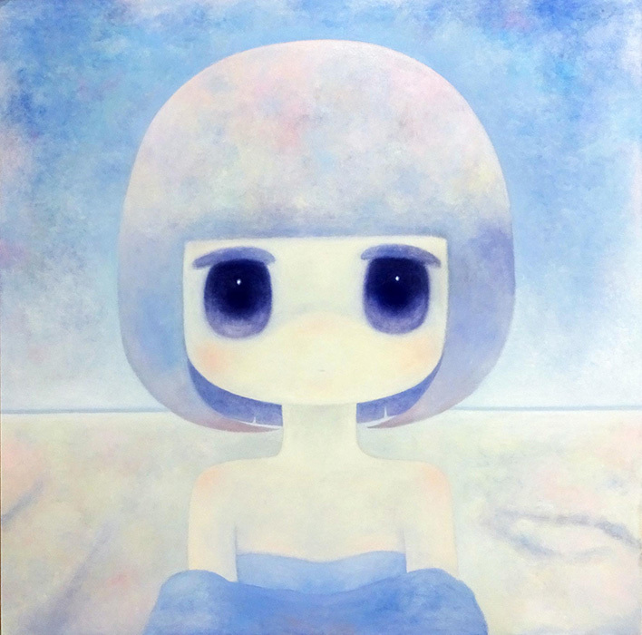  ob『過去の傷（制作中）』2016年　Oil on canvas　1800×1800mm　©2016 ob/Kaikai Kiki Co., Ltd. All Rights Reserved.