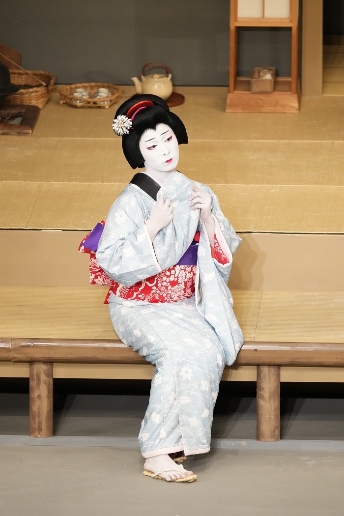 昼の部『新版歌祭文 野崎村』久作娘お光=中村鶴松