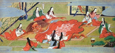 重要文化財 酒伝童子絵巻 画／狩野元信 詞書／近衛尚通・定法寺公助・青蓮院尊鎮 三巻のうち巻三（部分） 室町時代 大永2年（1522） サントリー美術館 【全期間展示】（ただし展示替あり）