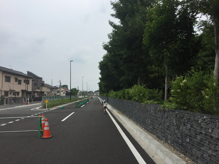 開通前の東八道路