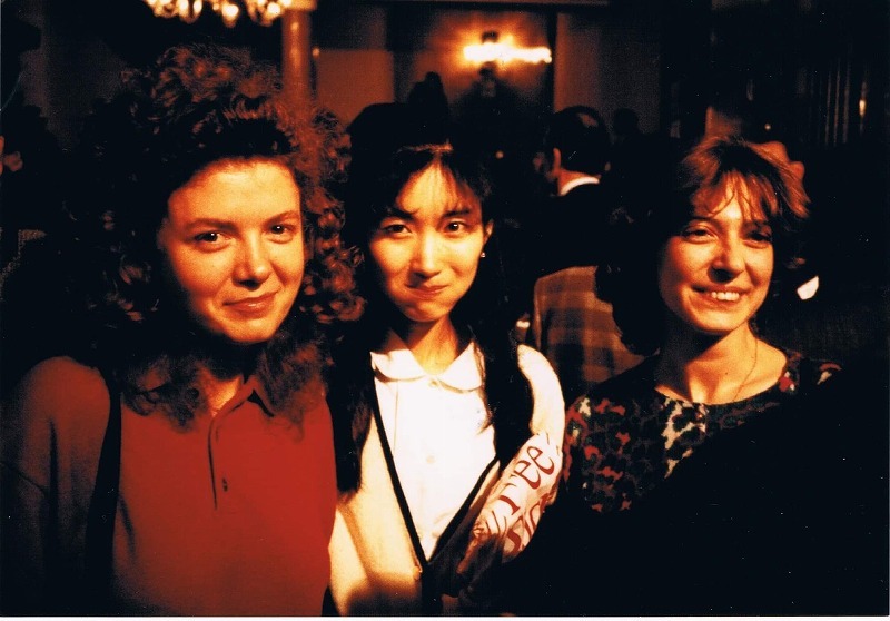 左：マルガリータ・シェフチェンコ（4位入賞)  正面：高橋 多佳子（5位入賞)  右：アンナ・マリコヴァ（同位5位入賞）