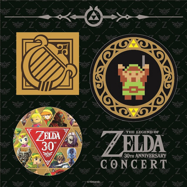 『ゼルダの伝説 30周年記念コンサート』オリジナル缶バッジ (C)1986-2016 Nintendo