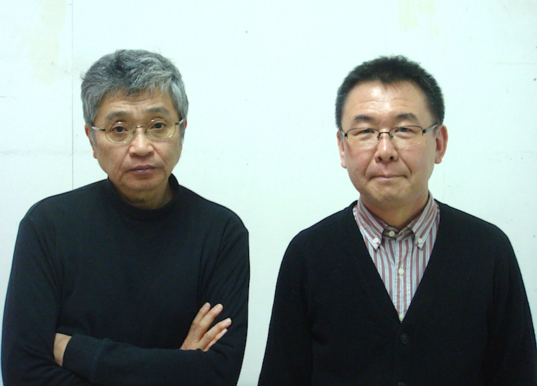 左から・作者の北村想とperky pat presents主宰・演出の加藤智宏