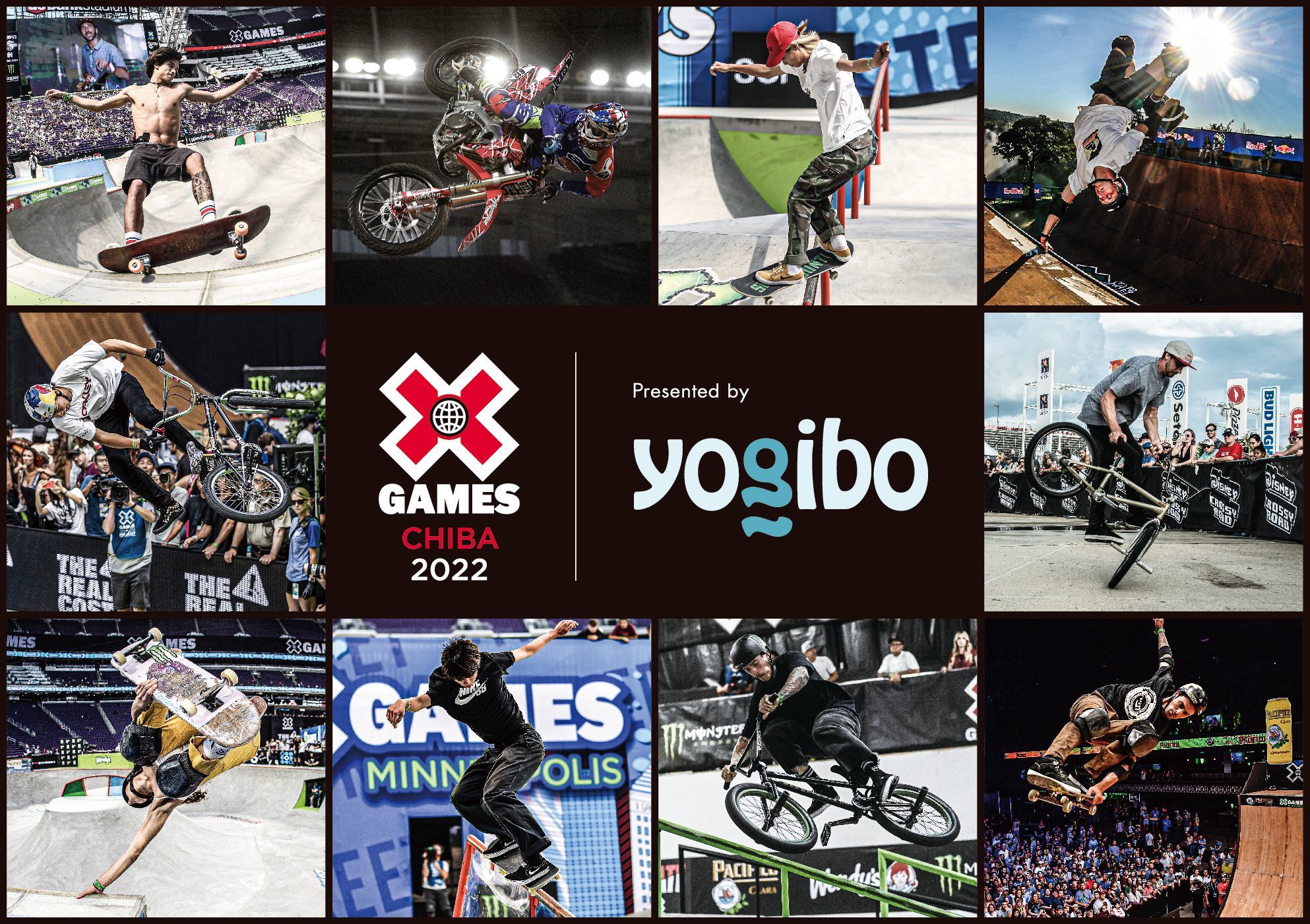 『X Games Chiba 2022 Presented by Yogibo』に出場するアスリートが発表された