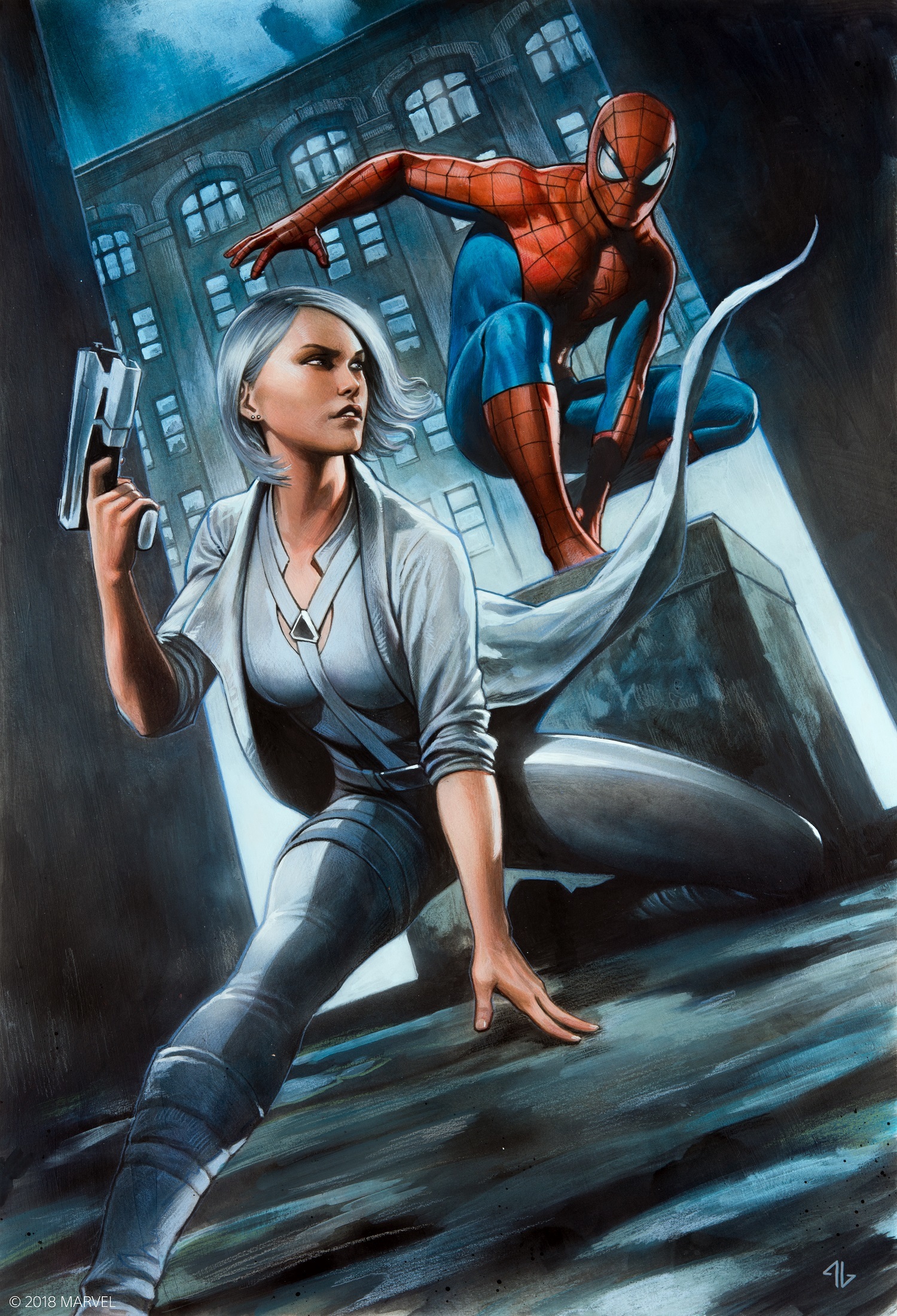 『Marvel’s Spider-Man 白銀の系譜』ビジュアル (C)2018 MARVEL (C)2018 Sony Interactive Entertainment LLC. Developed by Insomniac