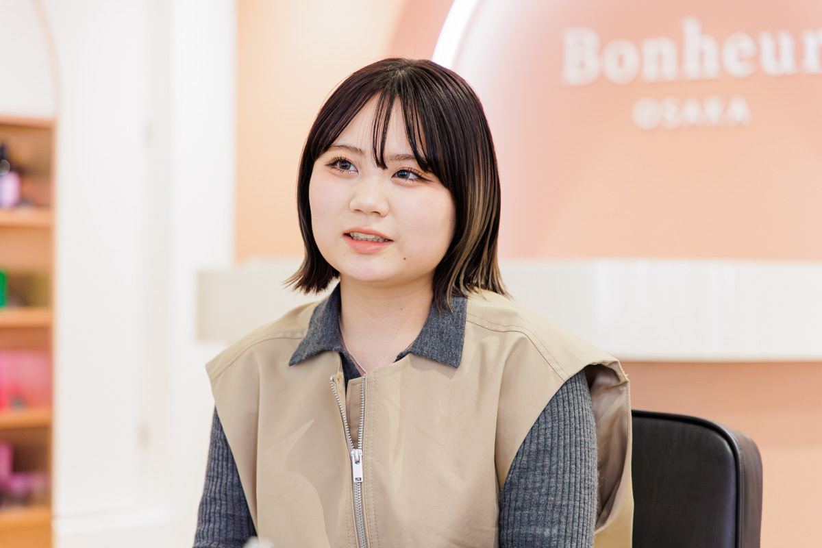 Bonheur西梅田店・アシスタント／松尾美南海