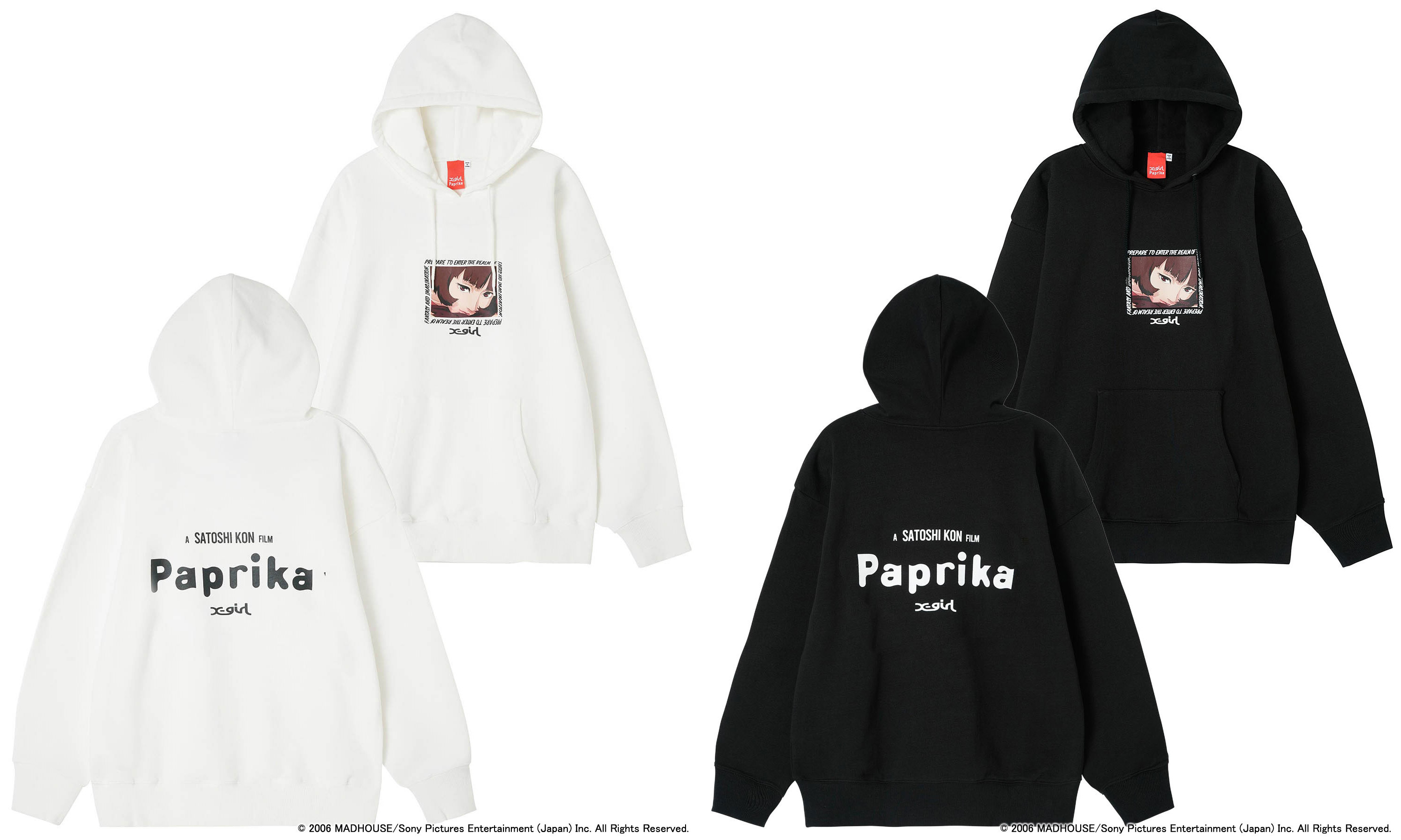X-girl × PAPRIKA FACE SWEAT HOODIE