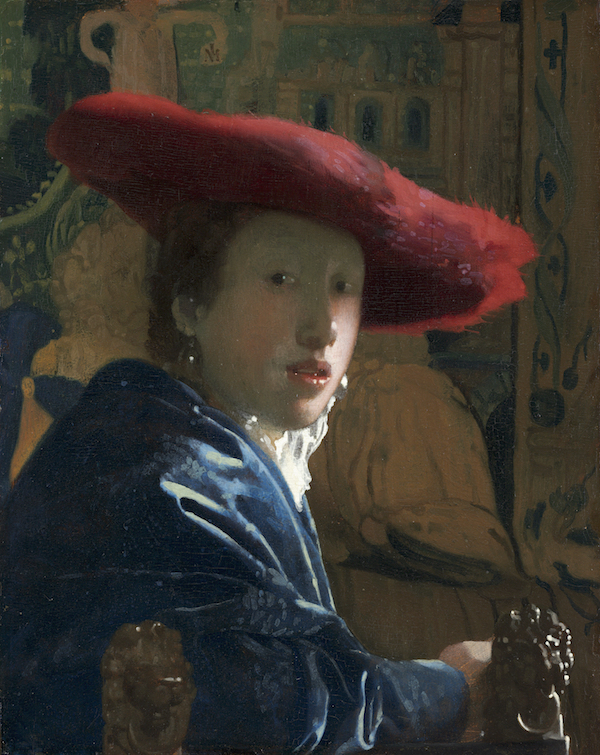 ヨハネス・フェルメール 《赤い帽子の娘》1665-1666年頃 ワシントン・ナショナル・ギャラリー National Gallery of Art, Washington, Andrew W. Mellon Collection, 1937.1.53 ※12月20日（木）まで展示