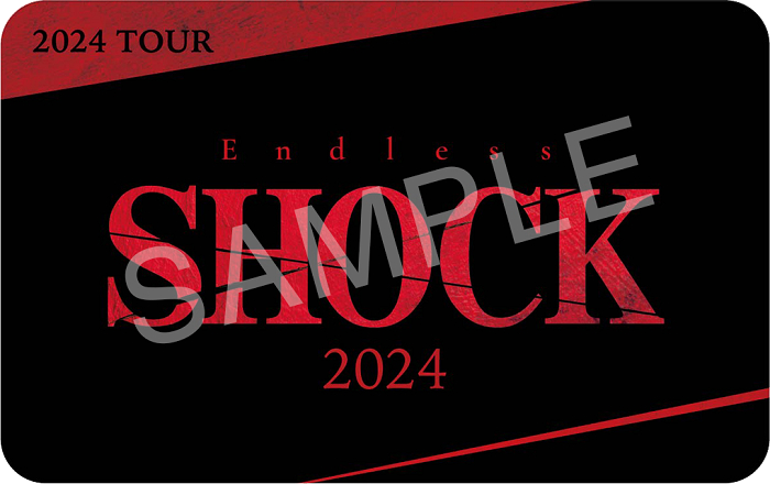 大千穐楽入場者特典『Endless SHOCK』2024オリジナルカード（表面）サンプル