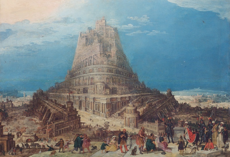 17世紀初頭フランドル派の画家《バベルの塔》