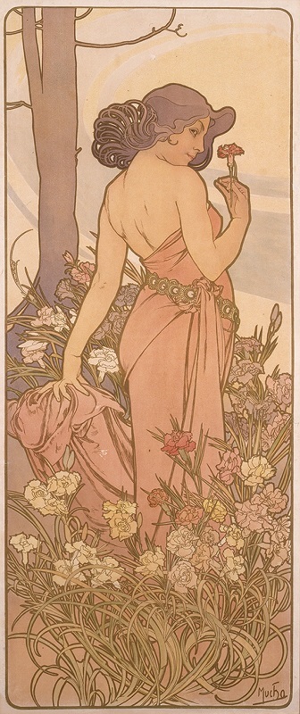 《四つの花「カーネーション」》　1897年　堺市