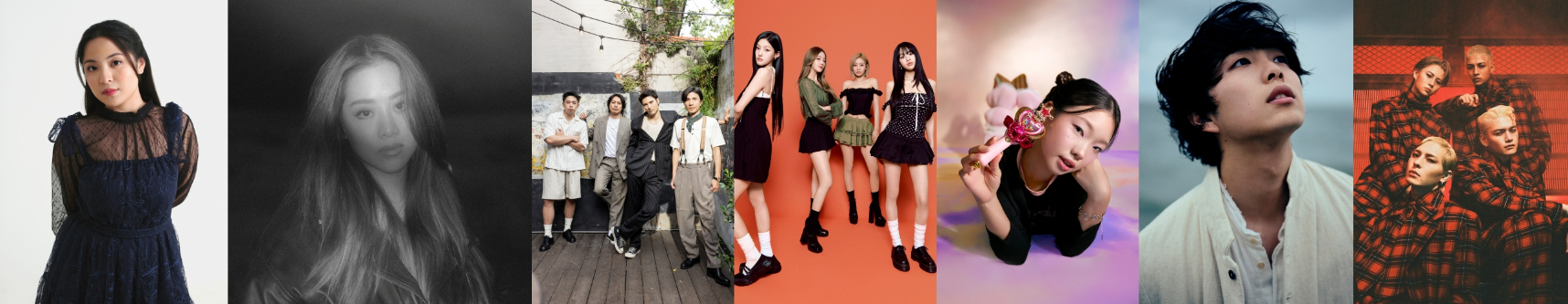 左から、Bernady、Celine Wanyi、KAKI ACRYLIC、KISS OF LIFE、Regina Song、Rol3ert、WOLF HOWL HARMONY 『第22回東京国際ミュージック・マーケット（22nd TIMM）』DAY3出演アーティスト