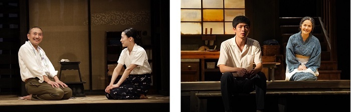 （左から）舞台『父と暮せば』撮影：夛留見彩、舞台『母と暮せば』撮影：宮川舞子