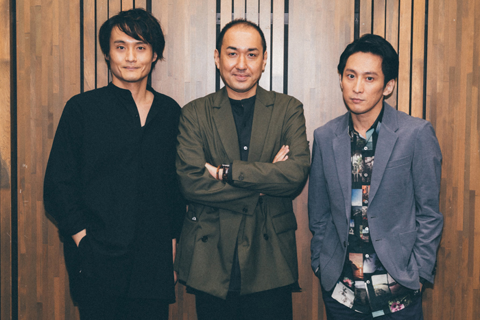 （左から）亀田佳明、上村聡史、成河 （撮影：ジョニー寺坂）