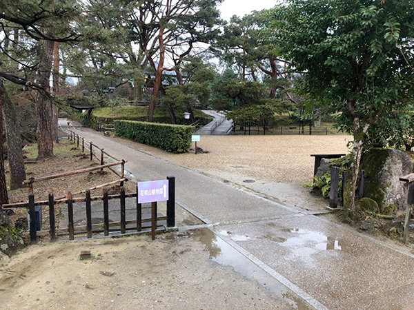 きれいに整備された敷地内