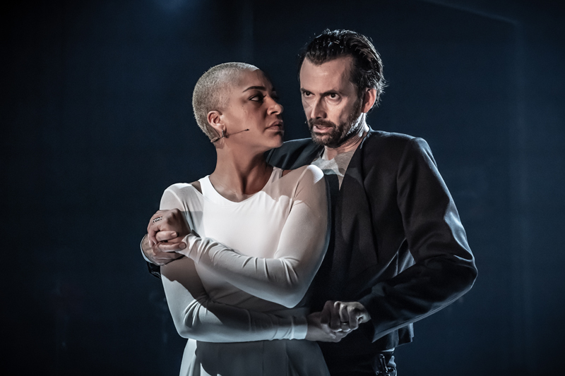 David Tennant and Cush Jumbo MACBETH  Photo by Marc Brenner