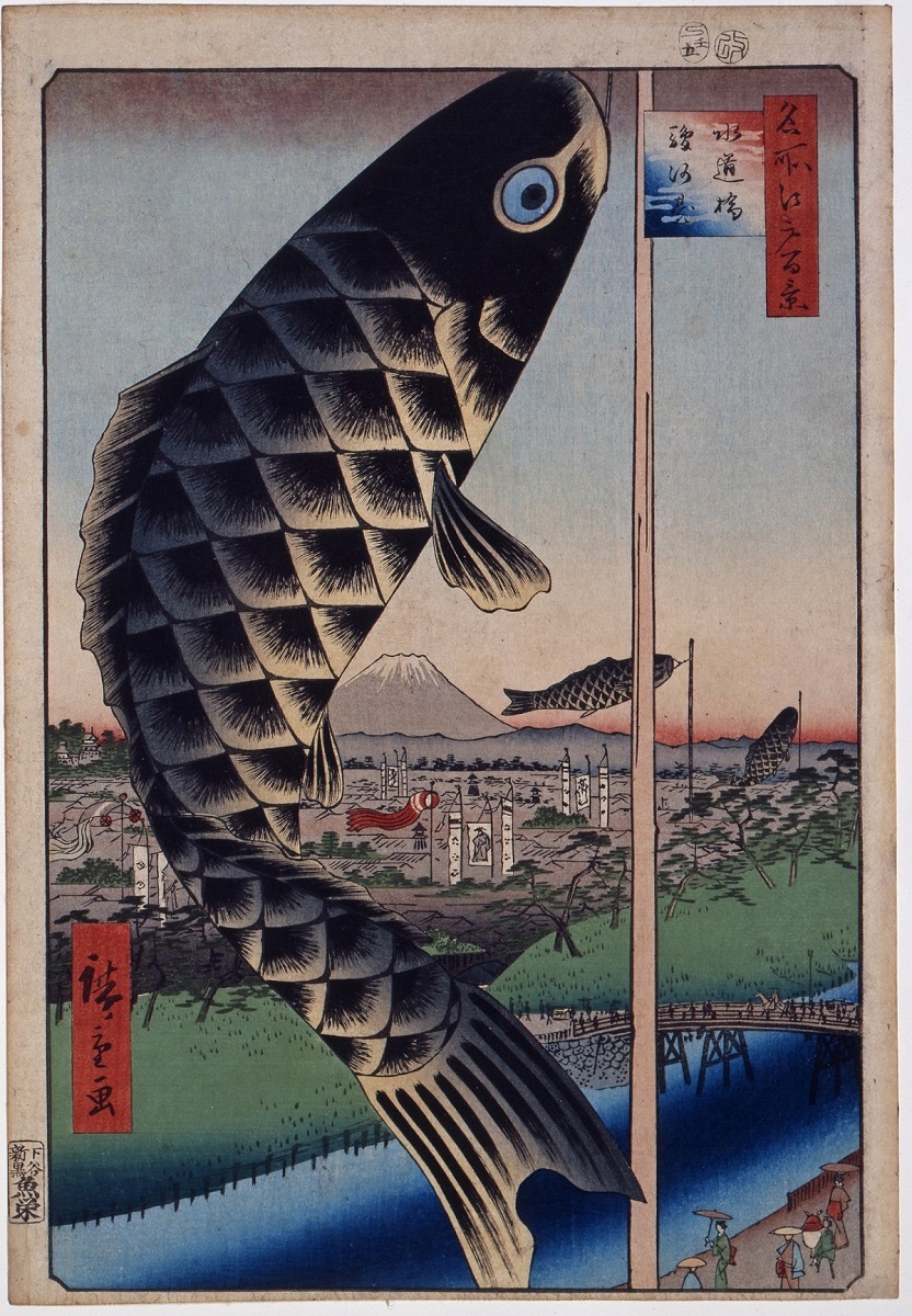 歌川広重「名所江戸百景 水道橋、駿河台」 1857年(安政4) 江戸東京博物館蔵