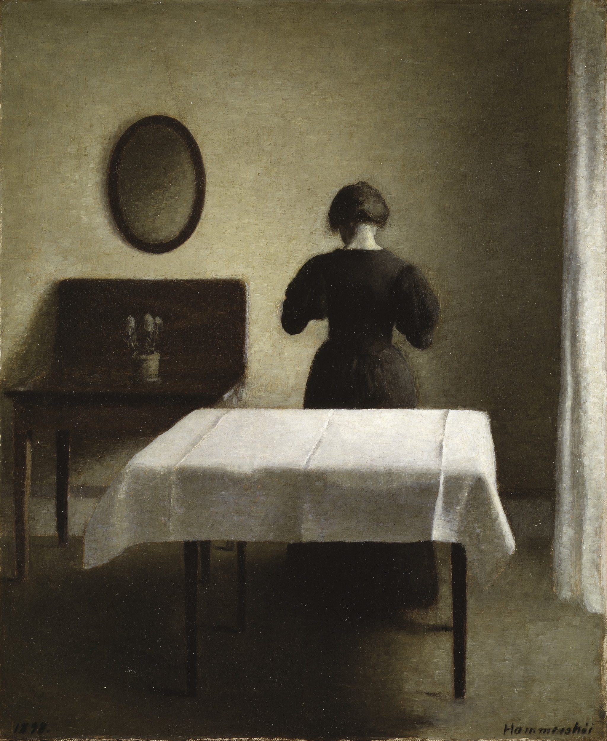 ヴィルヘルム・ハマスホイ 《室内》 1898年 スウェーデン国立美術館蔵 Nationalmuseum, Stockholm / Photo: Nationalmuseum
