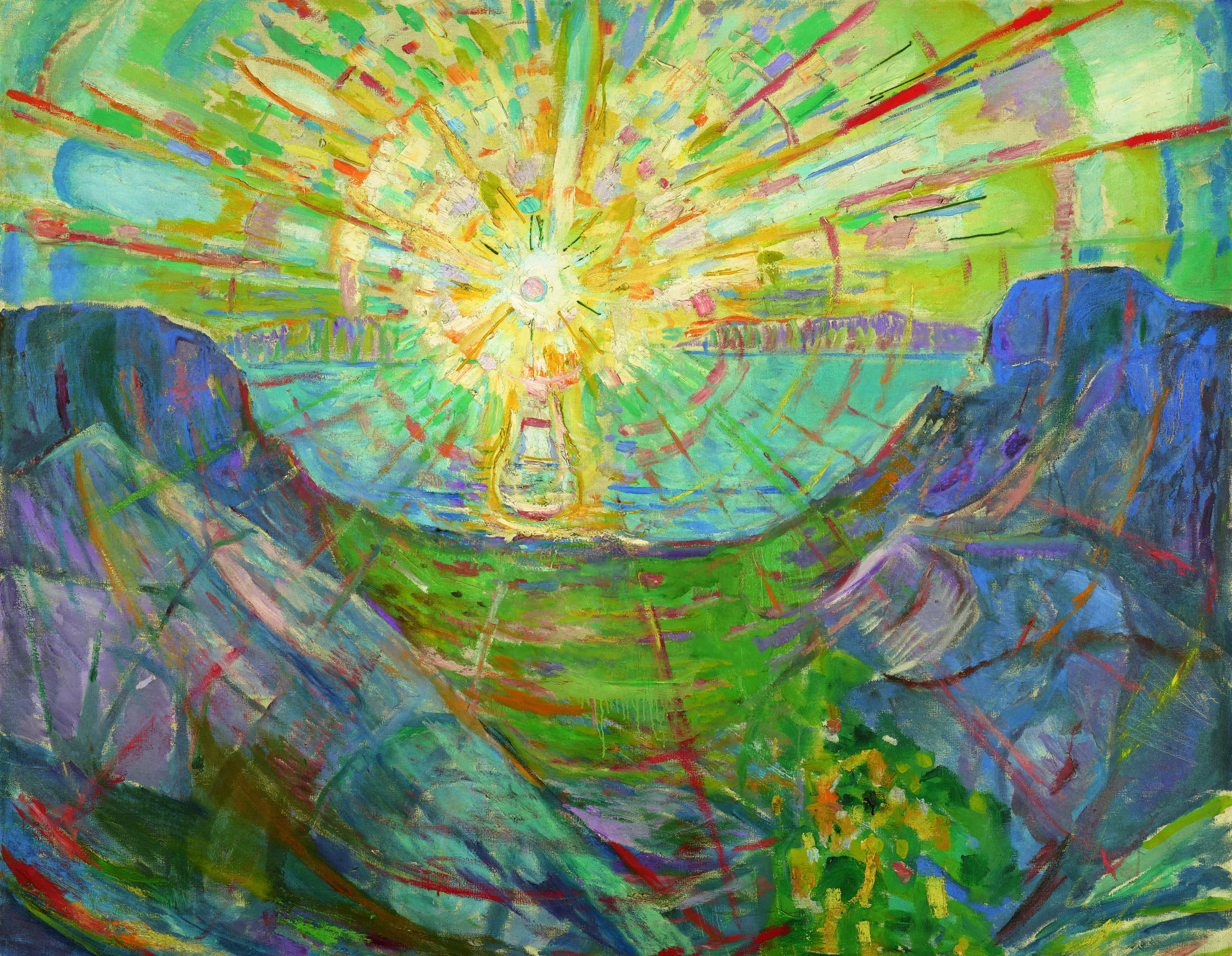 エドヴァルド・ムンク《太陽》1910-13年 油彩、カンヴァス 162×205cm